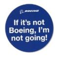 If It's Not Boeing,I'm Not Going ボーイング ステッカー