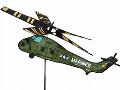 【ガーデンアクセサリー】 Marine Helicopter ウインドスピナー （風車 かざみどり）