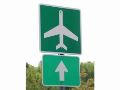 【Airport Ahead Reflective Sign】 空港 標識 ティンサイン 看板