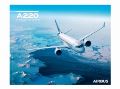 【Airbus A220 Sky View Poster】 エアバス 飛行機 ポスター