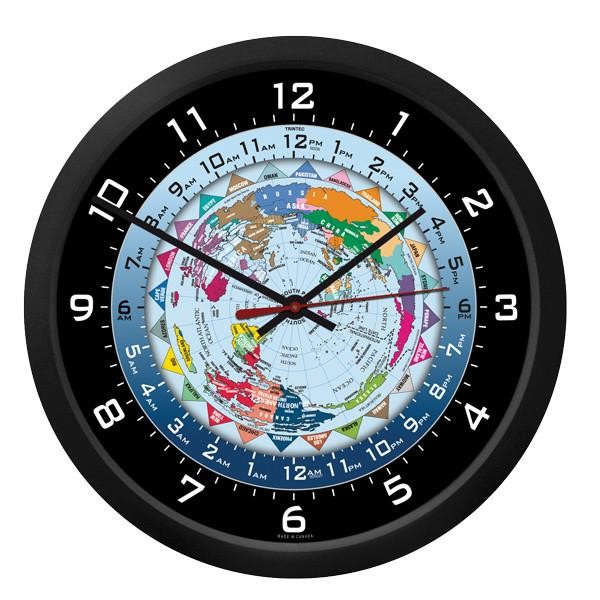 【Trintec World Time Clock】 トリンテック ワールドタイム 掛け時計