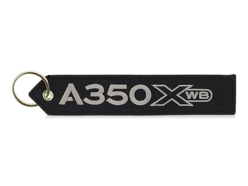 【A350 XWB/AIRBUS】 エアバス 刺繍 キーリング
