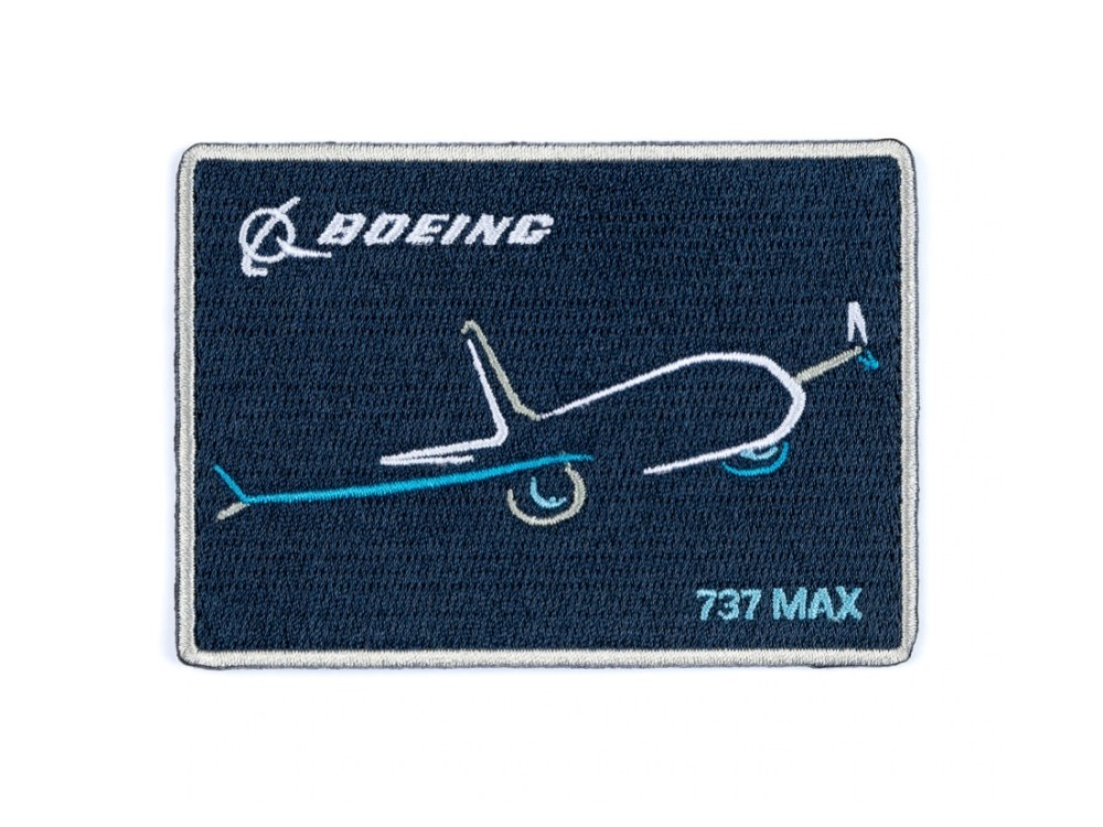 【Boeing 737 MAX Air Brush Patch】 ボーイング 刺繍 ワッペン パッチ