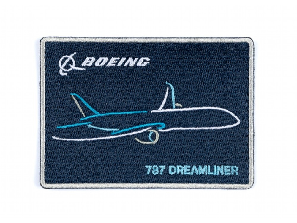 【Boeing 787 Air Brush Patch】 ボーイング 刺繍 ワッペン パッチ