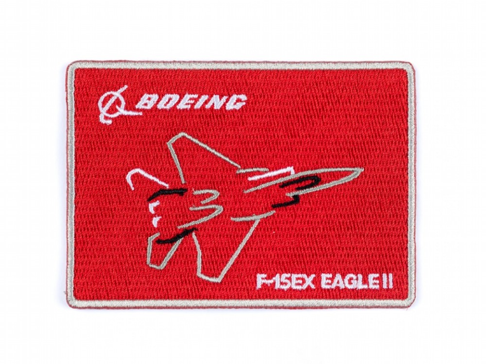 【Boeing F-15EX Air Brush Patch】 ボーイング 刺繍 ワッペン パッチ