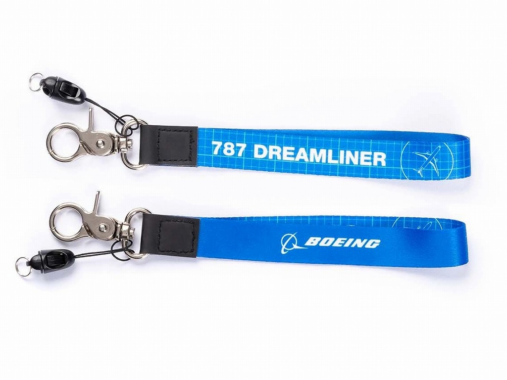 【Boeing 787 Dreamliner Aero Graphic Keychain】 ボーイング キーホルダー ストラップ
