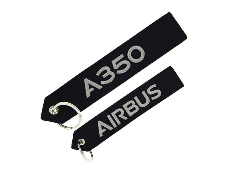 【A350/AIRBUS】 エアバス 刺繍 キーリング