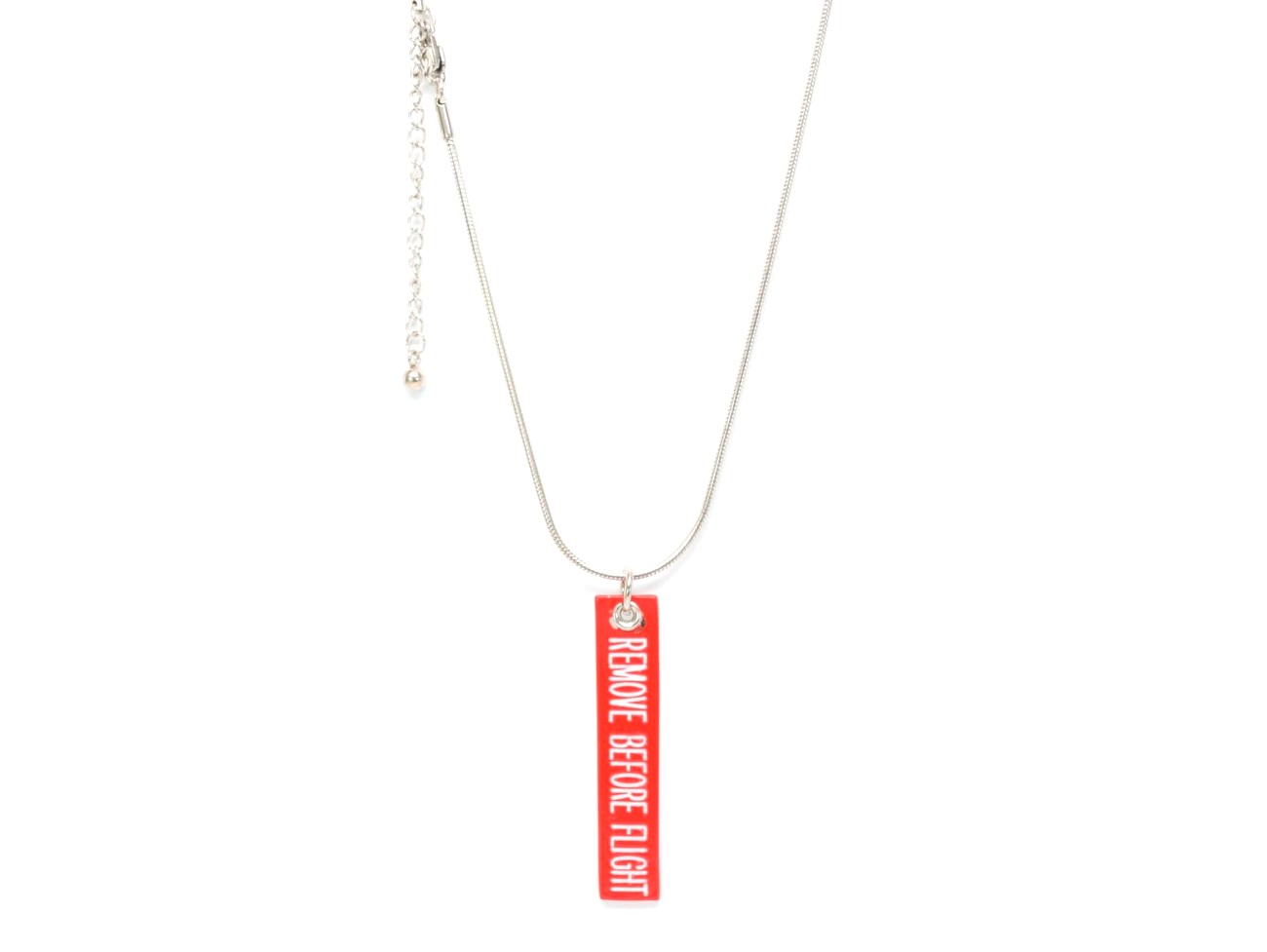 【Remove Before Flight Necklace】 タグ ネックレス