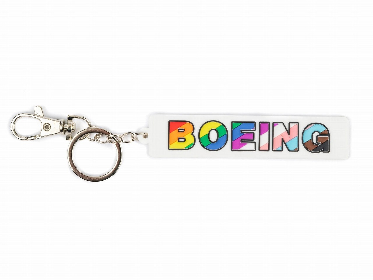 【Boeing 2022 Pride Keychain】 ボーイング レインボーフラッグ カラー キーホルダー