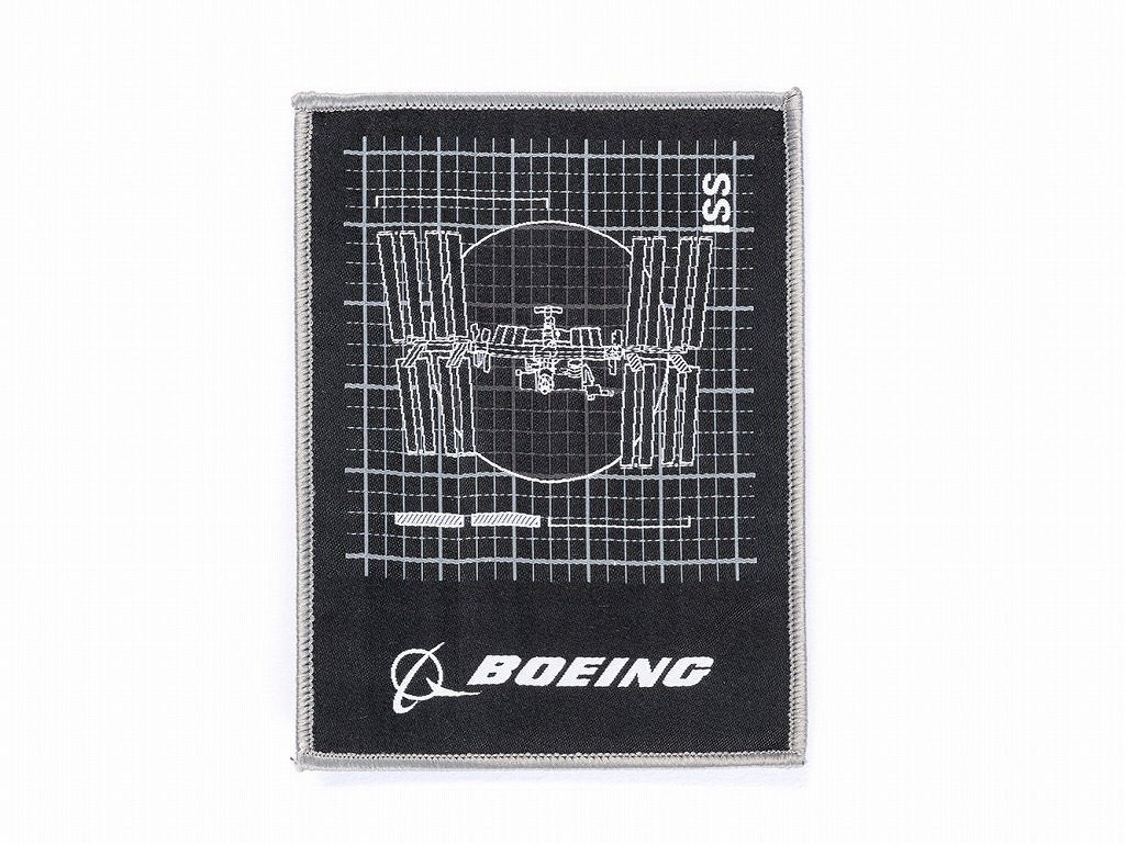 【Boeing ISS Aero Graphic Patch】 ボーイング 刺繍 ワッペン パッチ