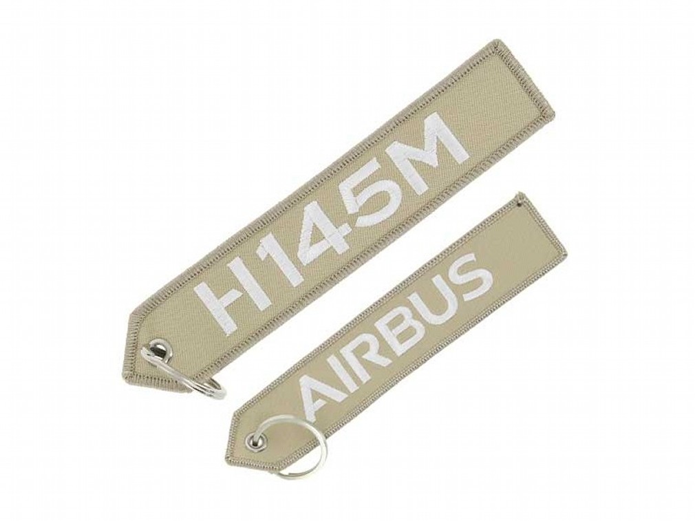 【H145M/AIRBUS】 エアバス 刺繍 キーリング
