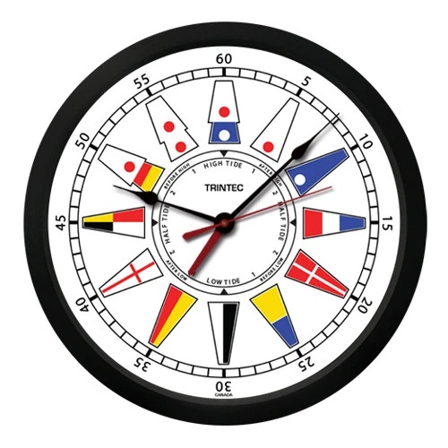 【Trintec Nautical Flag Time & Tide Clock】 トリンテック 国際信号旗 掛け時計 ホワイト