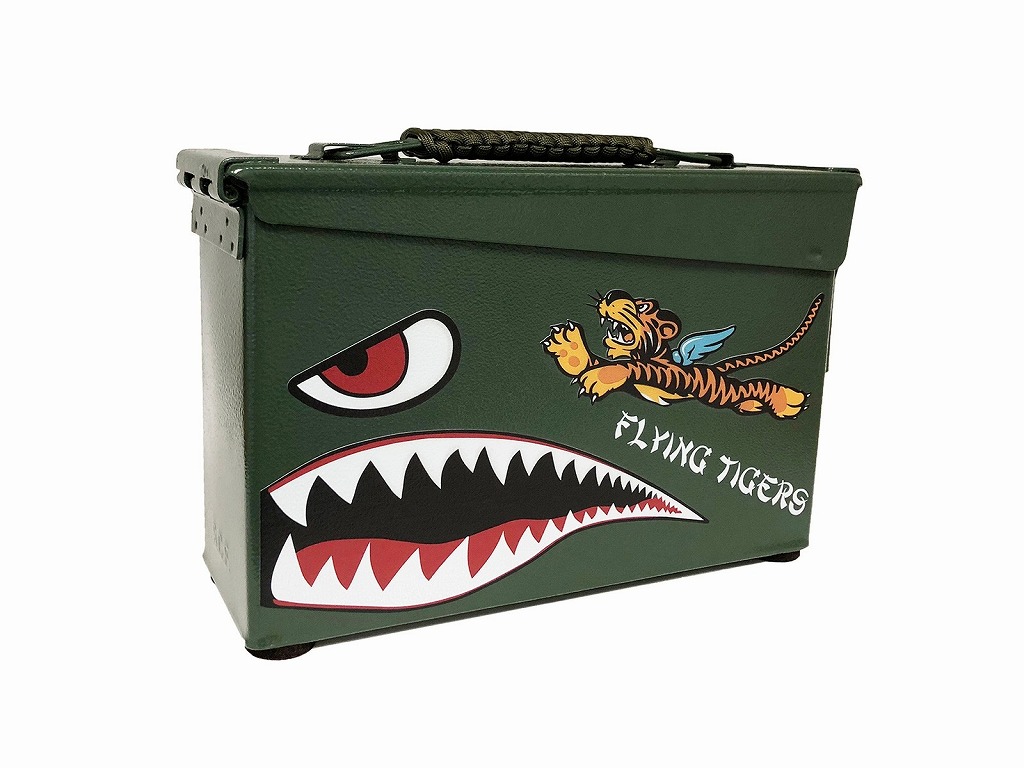 【Flying Tigers Authentic 30 CAL Ammo Can】 アンモボックス 弾薬缶 フライングタイガー