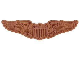 【Air Force Wings Wood Sticker】 ウッドステッカー