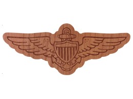 【Navy Wings Wood Sticker】 ウッドステッカー