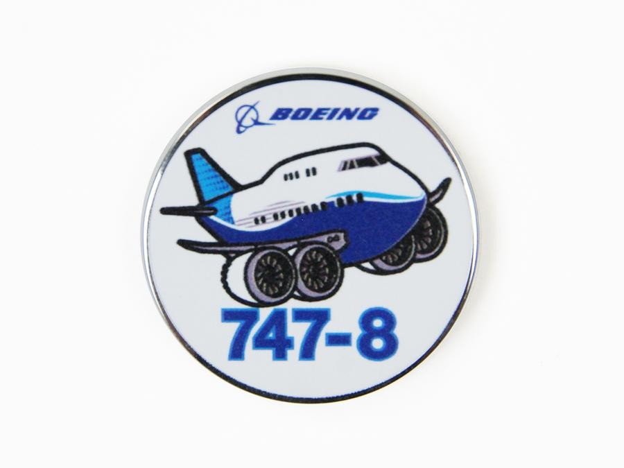 【Boeing 747-8 Pudgy Pin】 ボーイング ７４７ ピン