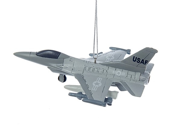 【US Air Force F16 Fighter Jet Ornament】 クリスマス オーナメント