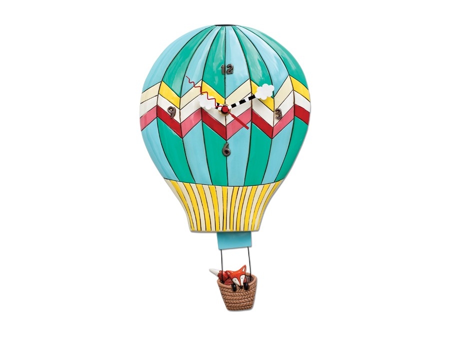 【Allen Designs Hot Air Balloon Wall Clock】 アレンデザイン 気球 振り子 壁掛け時計