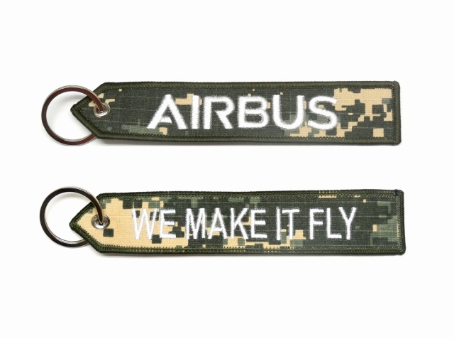 【WE MAKE IT FLY/AIRBUS】 エアバス 刺繍 キーリング
