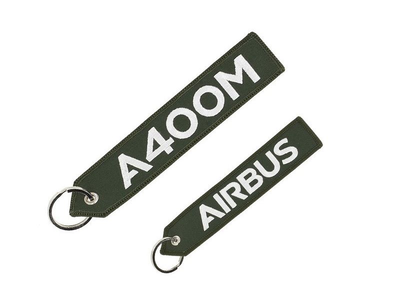 【A400M/AIRBUS】 エアバス 刺繍 キーリング