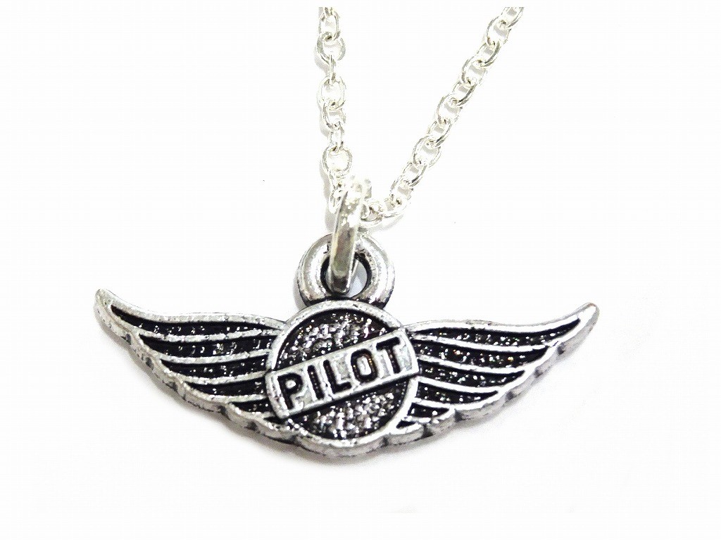【Pilot Wings Necklace】 飛行機 シルバー ネックレス