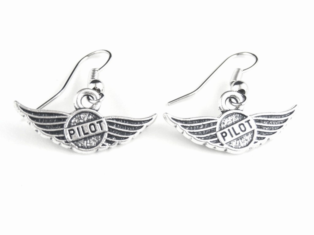 【Pilot Wings Earrings】 飛行機 シルバー ピアス