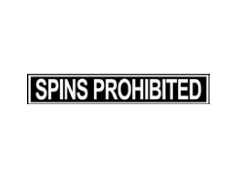 『SPINS PROHIBITED』プラカード（小）