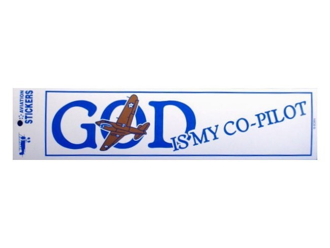 『God is My Copilot』 バンパーステッカー