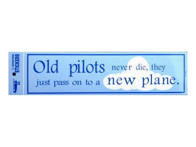 『Old Pilots』 バンパーステッカー