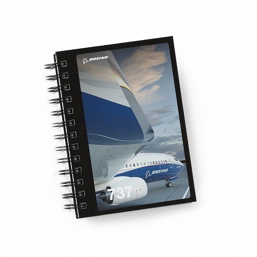 【Boeing 737 Image Spiral Notebook】 ボーイング ７３７ ノートブック