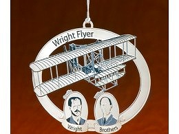 ライトフライヤー オーナメント <飛行機 クリスマス ライト兄弟 Wright Flyer>