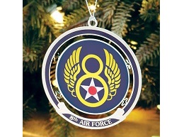 8th AIR FORCE オーナメント <飛行機 エアフォース クリスマス>