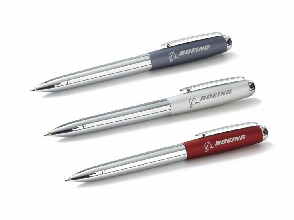【Boeing Luxe Matte Chrome Ballpoint Pen】 ボーイング ボールペン