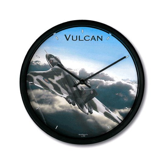 バルカン (Vulcan) 飛行機 壁掛け時計 10"