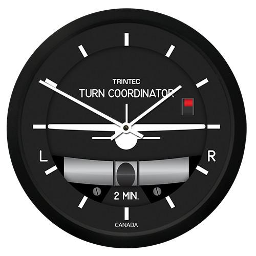 【Trintec Modern Turn & Bank Round Clock】 航空計器 掛け時計 2066