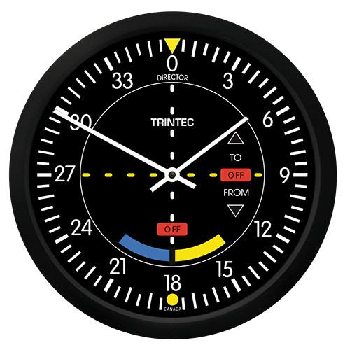 【Trintec Classic VOR Round Clock】 航空計器 掛け時計 9064