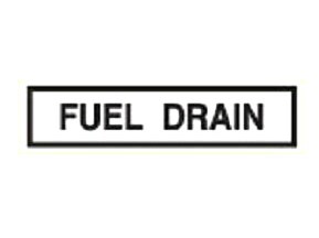☆FUEL DRAIN　Decal