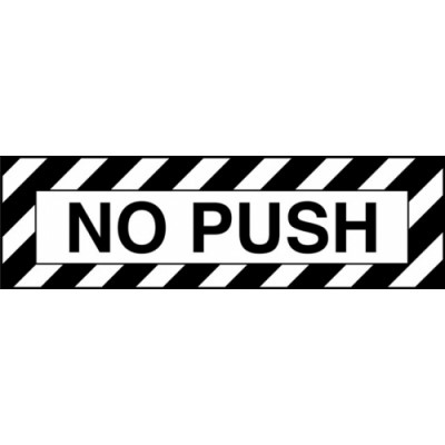 プラカード　「NO PUSH」