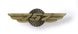 【Boeing 757 Wings Pin】 ボーイング ７５７ ウイング ピン