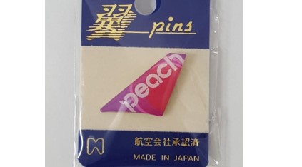 【尾翼ピン】Peach　翼pins