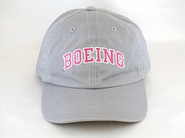ボーイング Varsity ロゴ キッズ キャップ (グレー/ピンク)