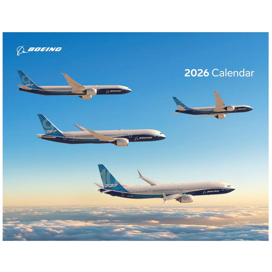 【BOEING】 ボーイング フルカラーカレンダー 2026