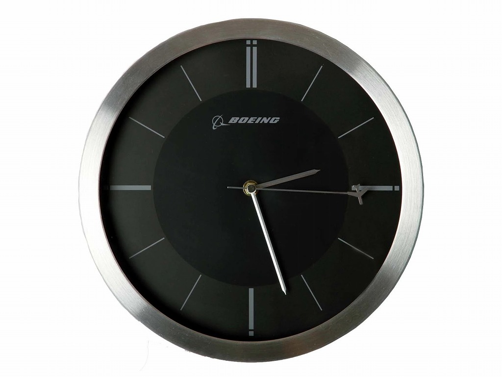 【Boeing Rotating Plane Clock】 ボーイング 飛行機秒針 掛時計