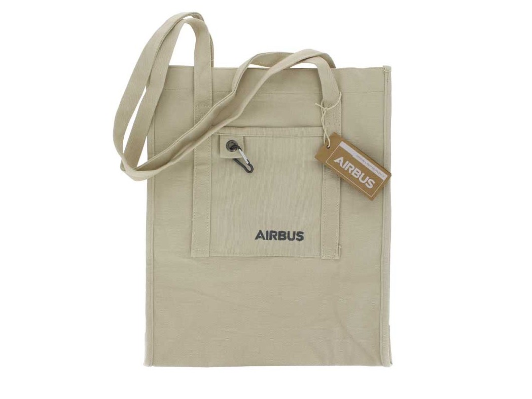 Airbus Recycled cotton tote bag エアバス コットン キャンバス ショルダー トート バッグ
