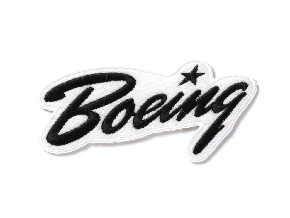 【Boeing Script Heritage Patch】 ボーイング 刺繍 ワッペン
