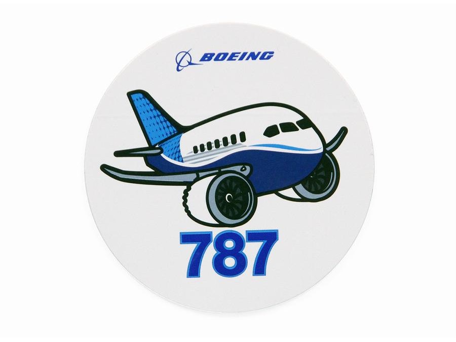 【Boeing 787 Pudgy】 ボーイング ７８７ ステッカー