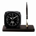 【Trintec Altimeter Desk Pen Set】 航空計器 高度計 ペンスタンド 目覚し時計 DS60