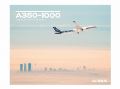 【Airbus A350-1000 Flight View Poster】 エアバス 飛行機 ポスター