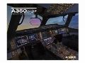 【Airbus A350 XWB Cockpit View Poster】 エアバス コックピット ポスター