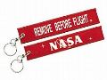 【REMOVE BEFORE FLIGHT/NASA】 RBF 刺繍 キーチェーン